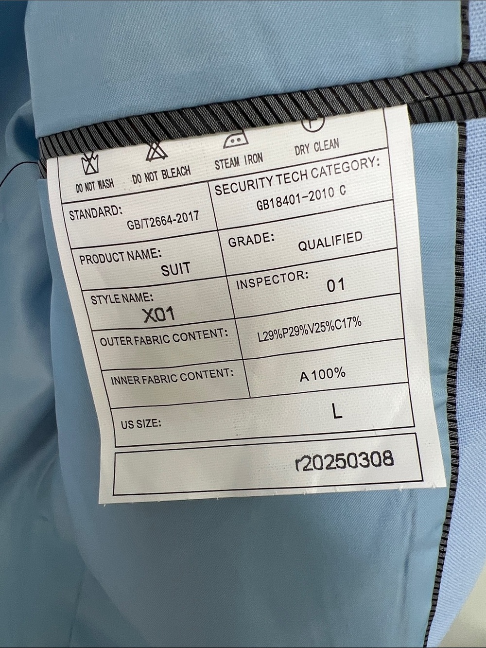 Men's Light Blue blazer - Picture 2 of 9